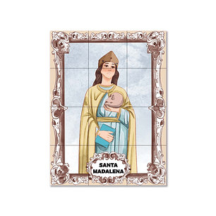 Painel de azulejos de Santa Madalena 45 cm x 60 cm