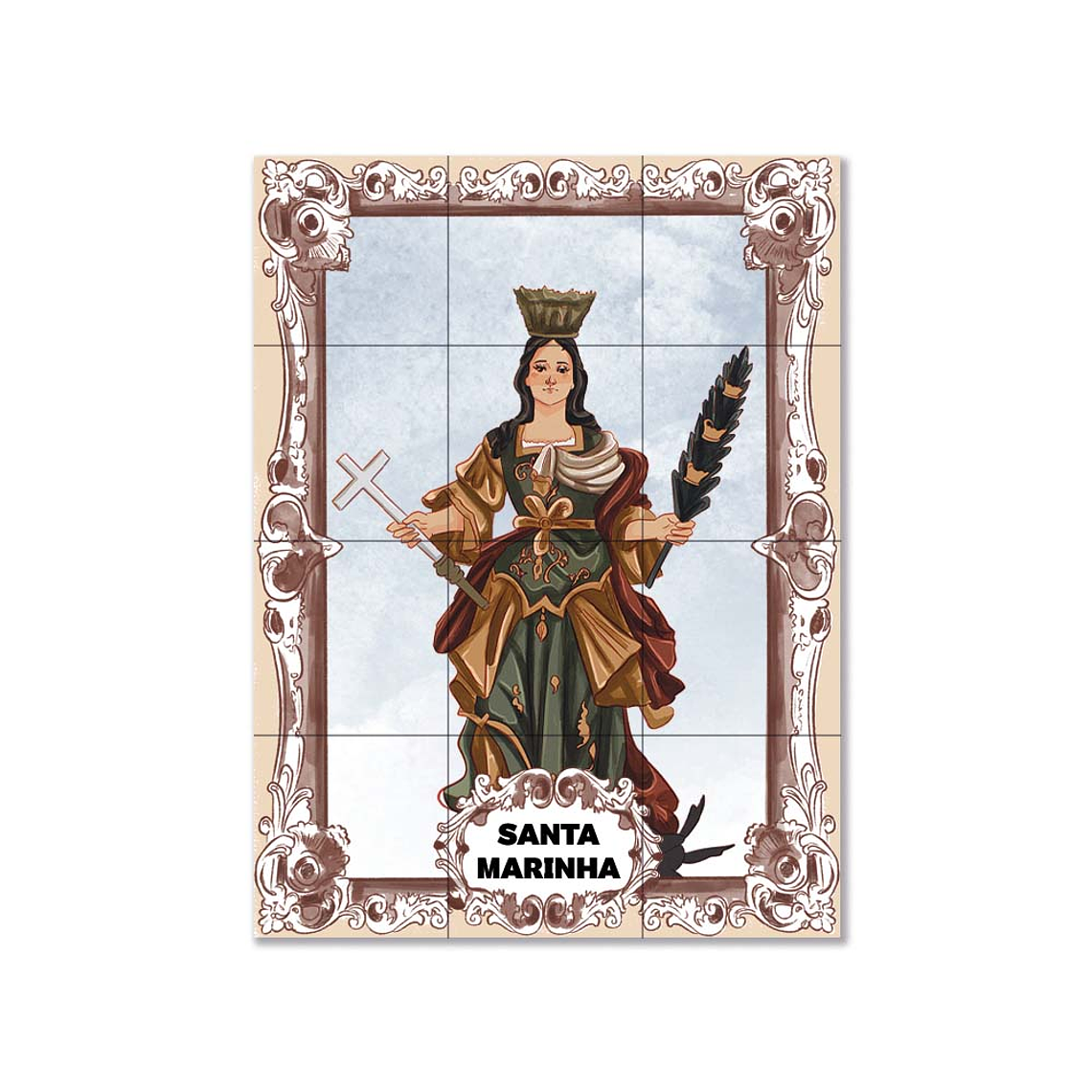 Painel de azulejos de Santa Marinha 45 cm x 60 cm 1