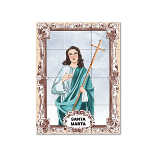Painel de azulejos de Santa Marta 45 cm x 60 cm