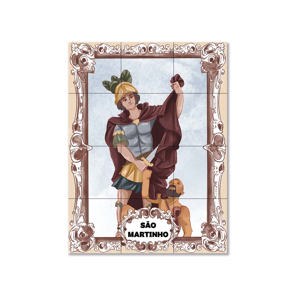 Painel de azulejos de São Martinho 45 cm x 60 cm 1