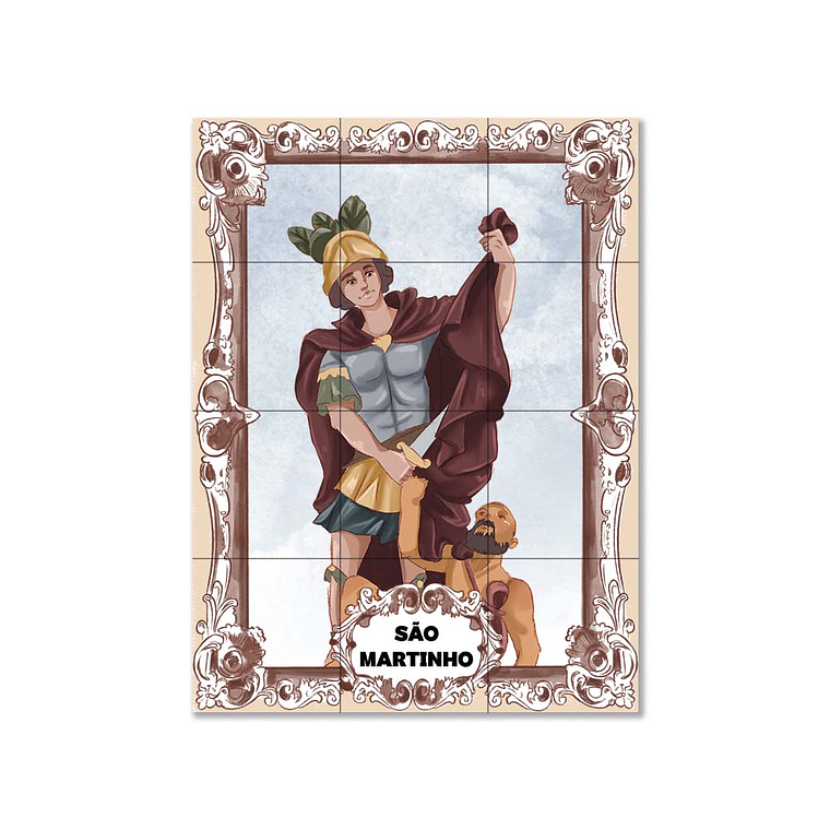 Painel de azulejos de São Martinho 45 cm x 60 cm 1