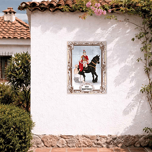 Painel de azulejos de São Martinho de Tours 45 cm x 60 cm