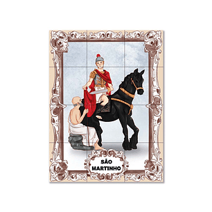Painel de azulejos de São Martinho de Tours 45 cm x 60 cm