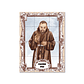 Painel de azulejos do Padre Pio 45 cm x 60 cm - Thumbnail 1