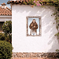 Painel de azulejos do Padre Pio 45 cm x 60 cm - Thumbnail 2
