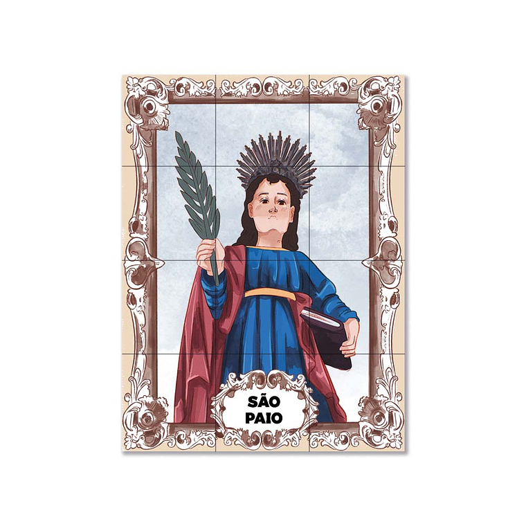 Painel de azulejos de São Paio de Carvalhal 45 cm x 60 cm 1