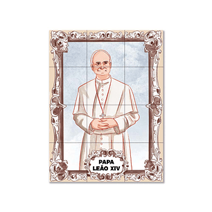 Azulejos del Papa León XIV 45 cm x 60 cm