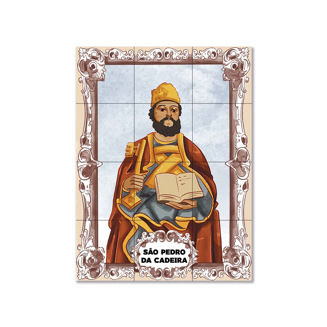 Painel de azulejos de São Pedro da Cadeira 45 cm x 60 cm 1