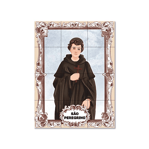 Painel de azulejos de São Peregrino 45 cm x 60 cm