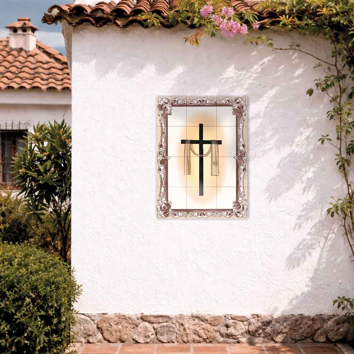 Painel de azulejos de Santa Cruz 45 cm x 60 cm 2