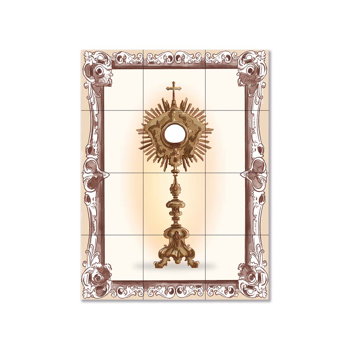 Painel de azulejos do Santíssimo Sacramento 45 cm x 60 cm 1