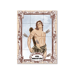 Saint Sebastian Tile Panel 45 cm x 60 cm