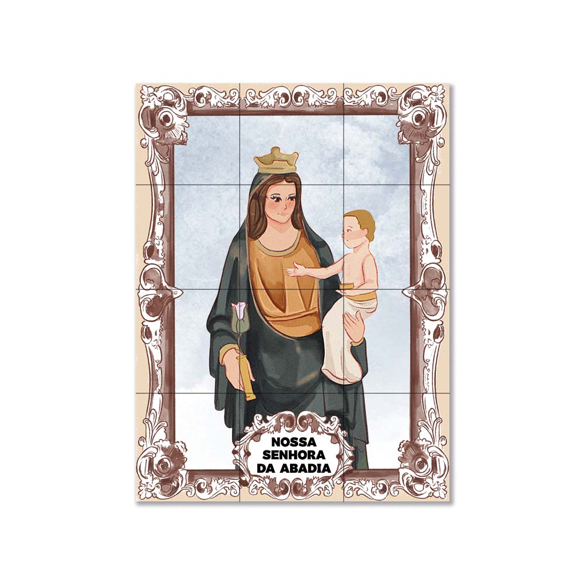 Azulejos de Notre-Dame de l'Abbaye 45 cm x 60 cm 1