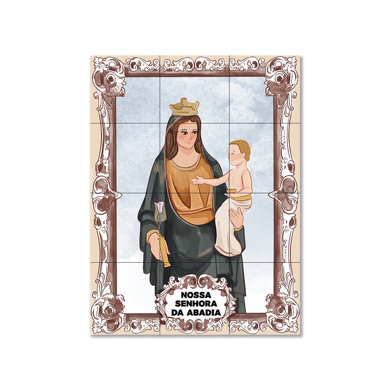 Azulejos de Notre-Dame de l'Abbaye 45 cm x 60 cm 1