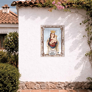 Our Lady of Almudena Tile Panel 45 cm x 60 cm