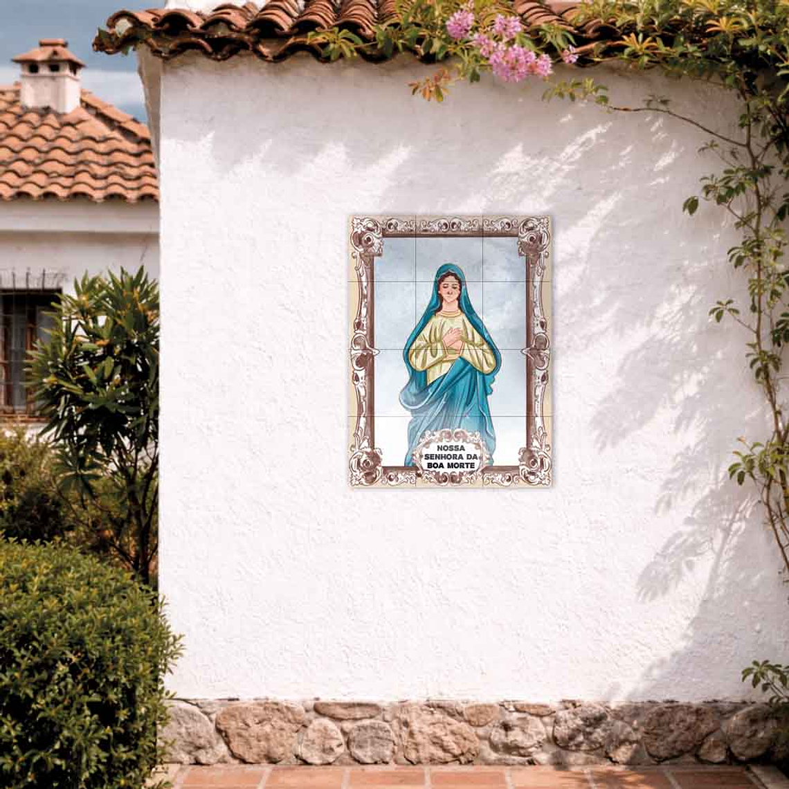 Painel de azulejos de Nossa Senhora da Boa Morte 45 cm x 60 cm 2