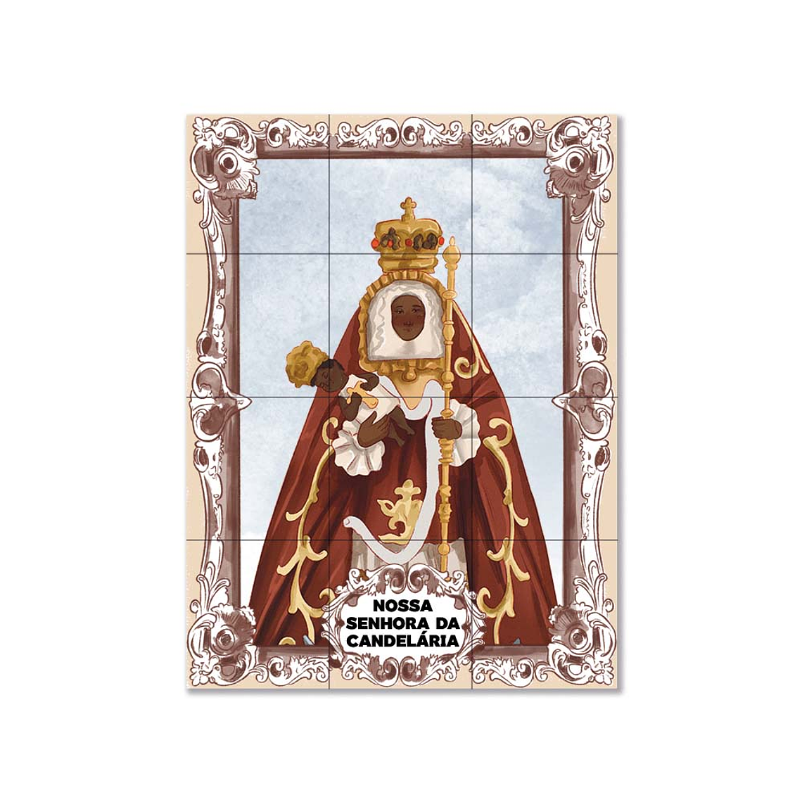 Azulejos di Nostra Signora della Candelaria 45 cm x 60 cm 1