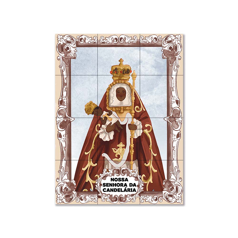 Azulejos di Nostra Signora della Candelaria 45 cm x 60 cm 1