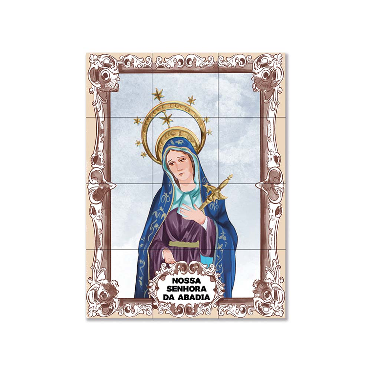 Painel de azulejos de Nossa Senhora das Dores 45 cm x 60 cm 1