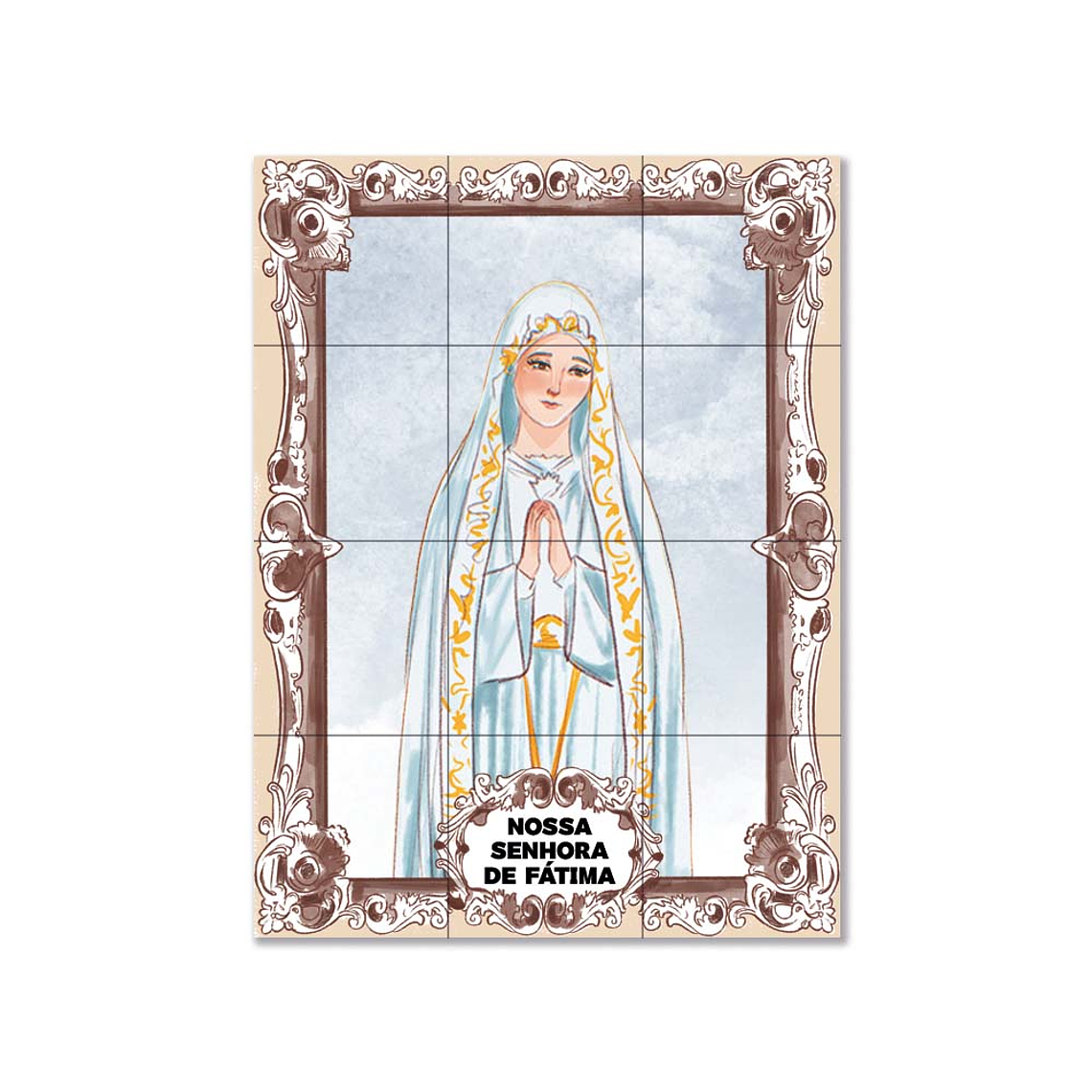 Azulejos di Nostra Signora di Fátima 45 cm x 60 cm 1
