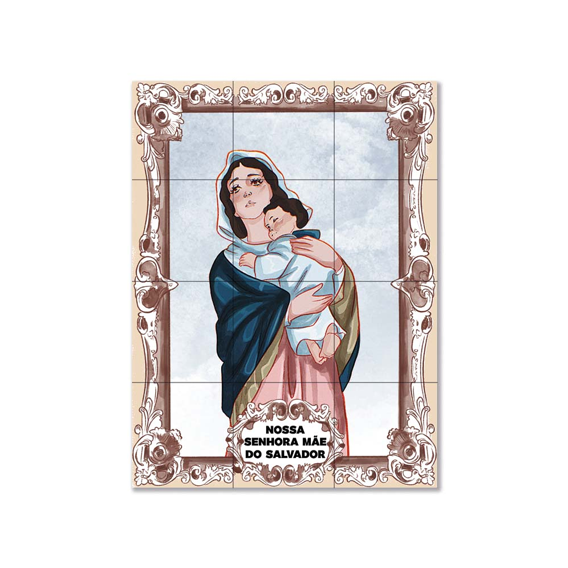 Azulejos di Nostra Signora Madre di Dio 45 cm x 60 cm 1