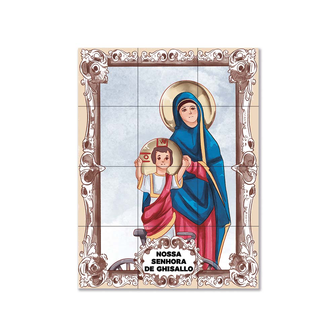 Azulejos de Notre-Dame de Ghisallo 45 cm x 60 cm 1