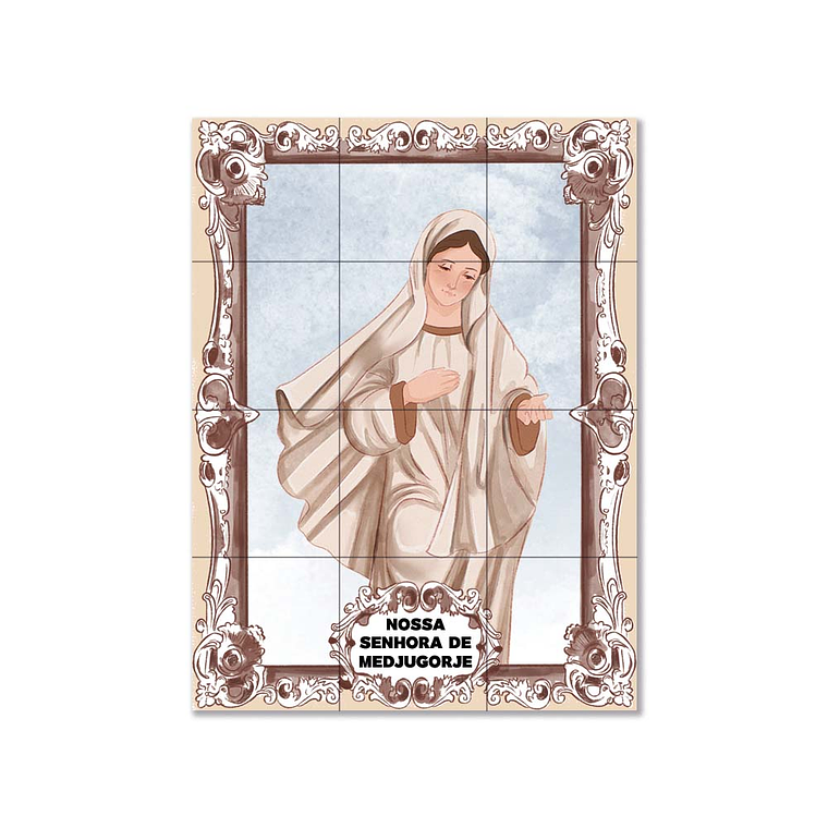 Azulejos di Nostra Signora di Medjugorje 45 cm x 60 cm 1
