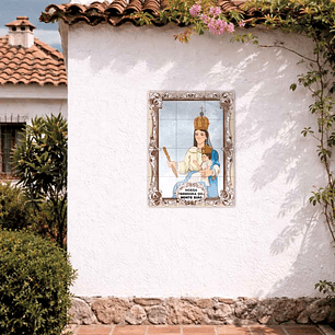 Painel de azulejos de Nossa Senhora do Monte Sião 45 cm x 60 cm