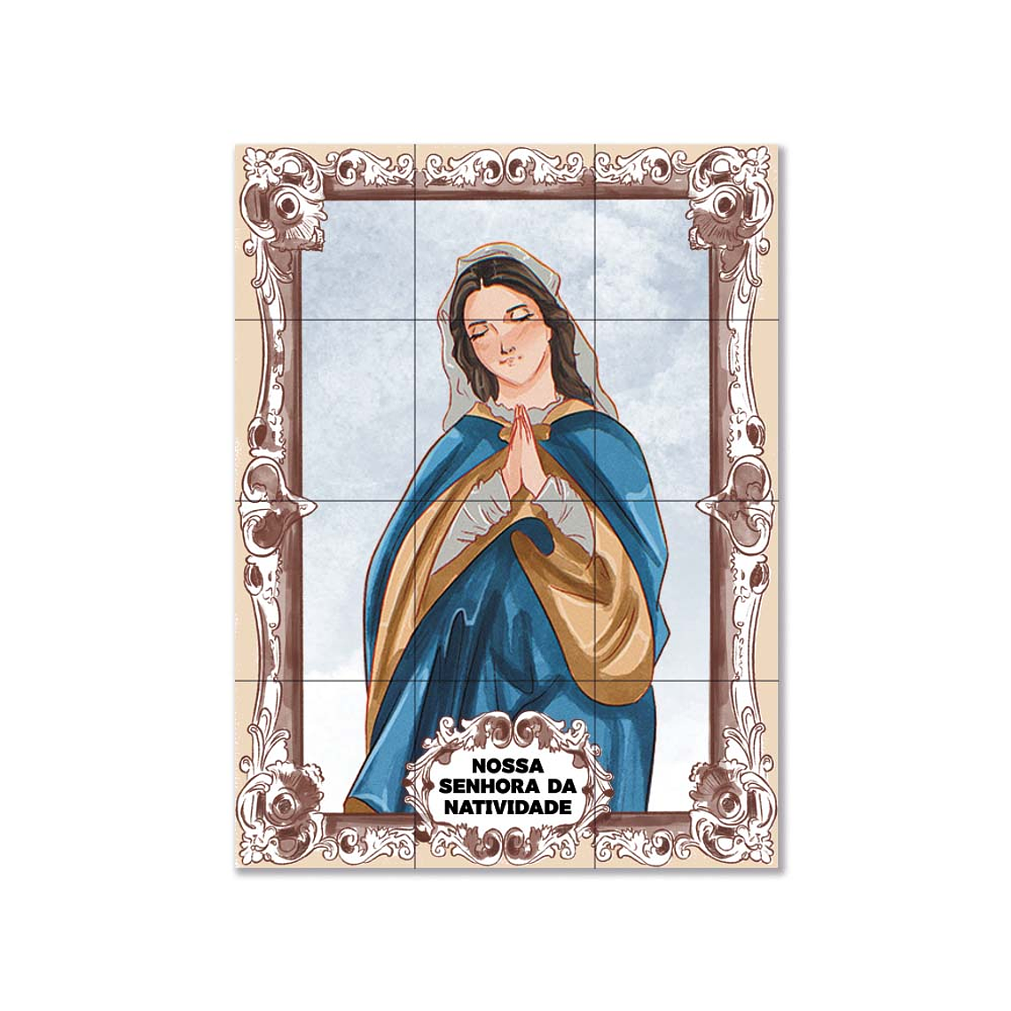Azulejos di Nostra Signora della Natività 45 cm x 60 cm 1