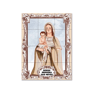 Painel de azulejos de Nossa Senhora das Neves 45 cm x 60 cm
