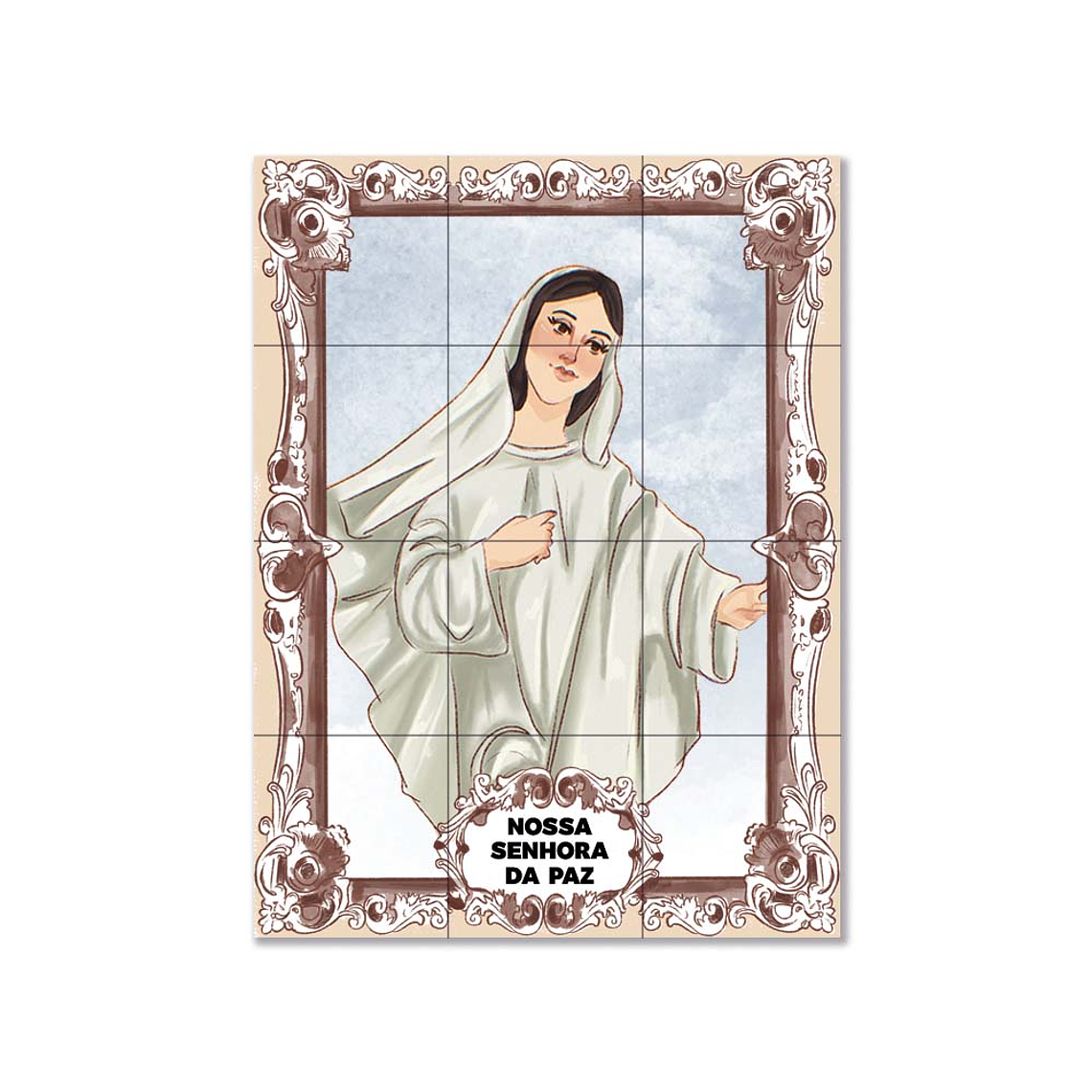 Azulejos di Nostra Signora della Pace 45 cm x 60 cm 1