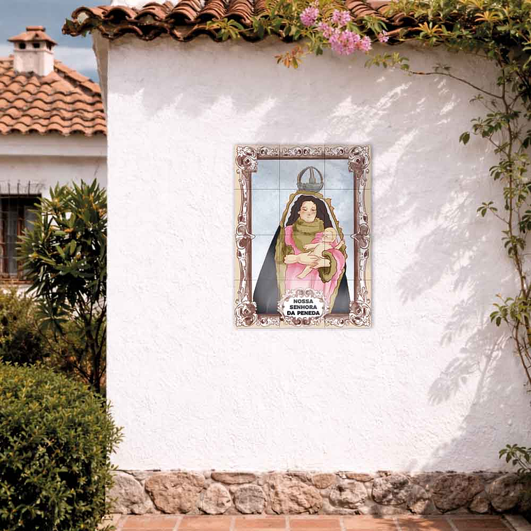 Painel de azulejos de Nossa Senhora da Peneda 45 cm x 60 cm 2