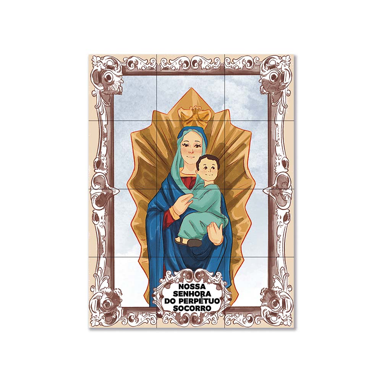 Azulejos de Nuestra Señora del Perpetuo Socorro 45 cm x 60 cm 1