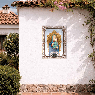 Painel de azulejos de Nossa Senhora do Perpétuo Socorro 45 cm x 60 cm