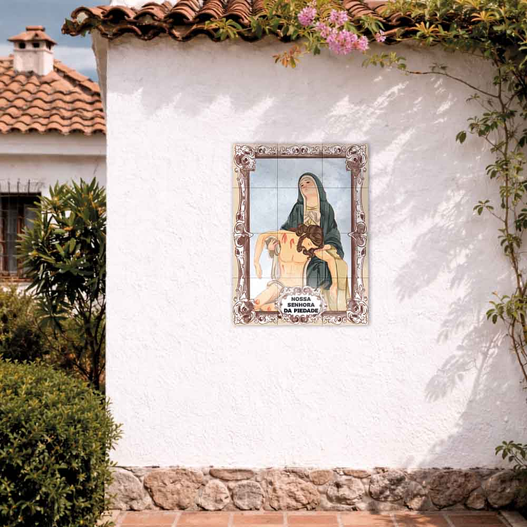 Painel de azulejos de Nossa Senhora da Piedade 45 cm x 60 cm 2