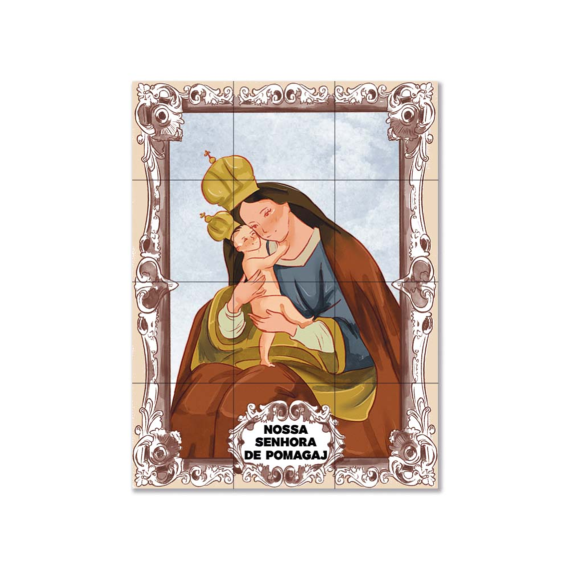 Azulejos de Notre-Dame de Pomagaj 45 cm x 60 cm 1