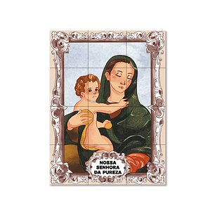 Painel de azulejos de Nossa Senhora da Pureza 45 cm x 60 cm
