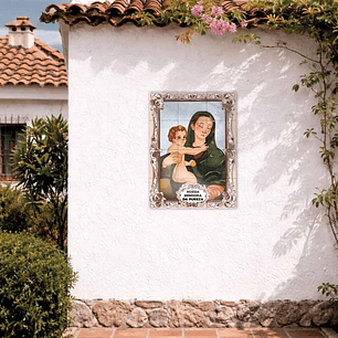 Painel de azulejos de Nossa Senhora da Pureza 45 cm x 60 cm
