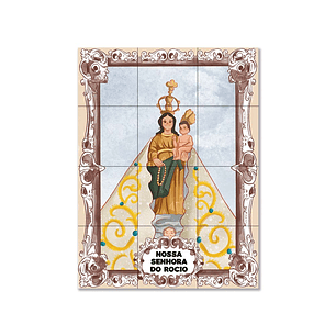 Painel de azulejos de Nossa Senhora do Rocio 45 cm x 60 cm