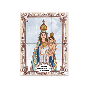 Azulejos de Nuestra Señora del Socorro 45 cm x 60 cm