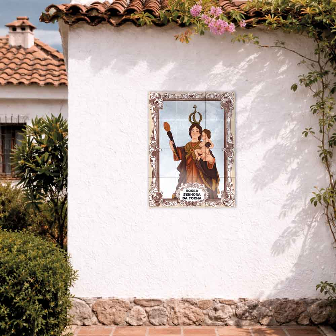 Painel de azulejos de Nossa Senhora da Tocha 45 cm x 60 cm 2