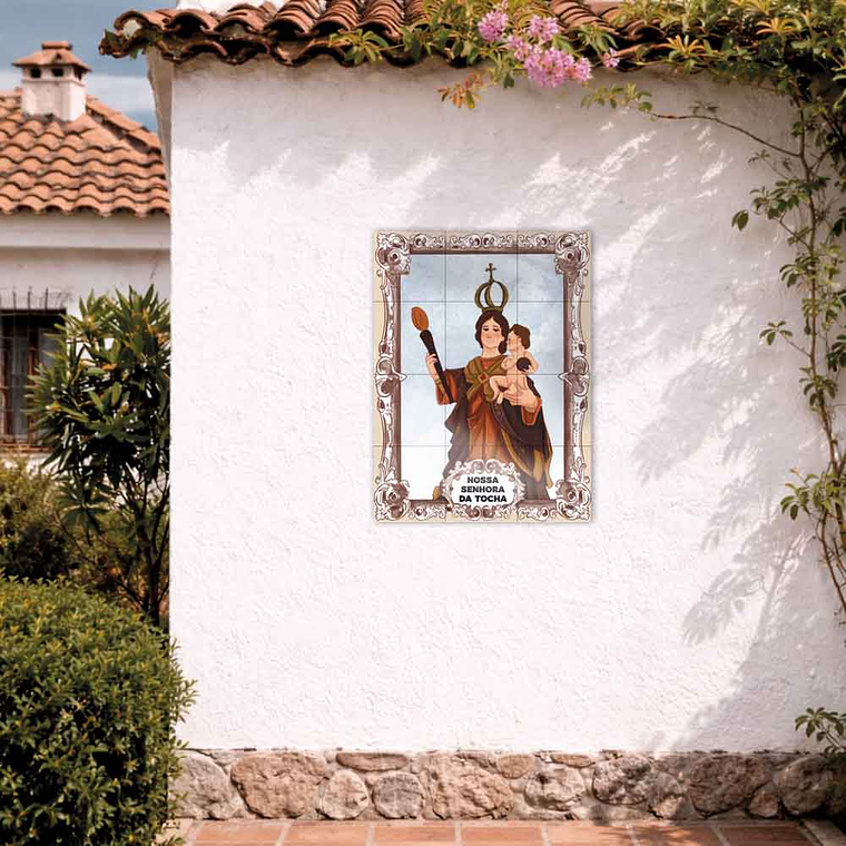 Painel de azulejos de Nossa Senhora da Tocha 45 cm x 60 cm 2