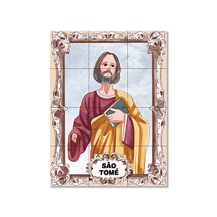 Painel de azulejos de São Tomé 45 cm x 60 cm