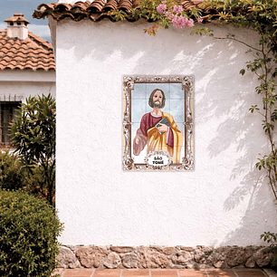 Painel de azulejos de São Tomé 45 cm x 60 cm