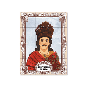 Saint Torpes of Pisa Tile Panel 45 cm x 60 cm