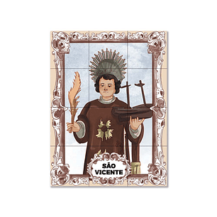 Painel de azulejos de São Vicente 45 cm x 60 cm