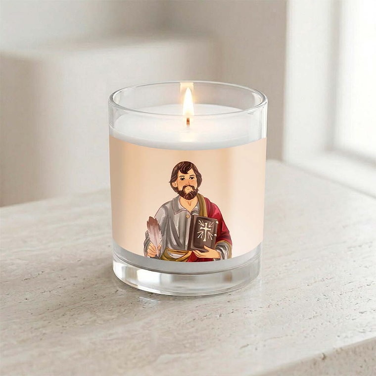 Saint Luke candle 2