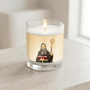 Saint Benedict candle