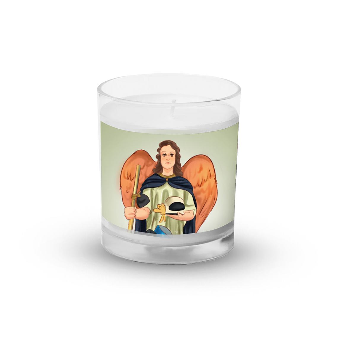Saint Raphael with motorbike candle 1