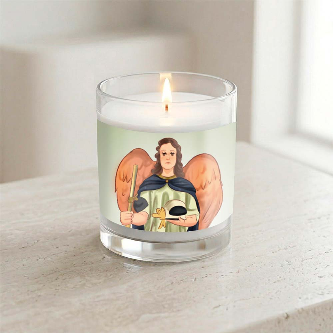 Saint Raphael with motorbike candle 2
